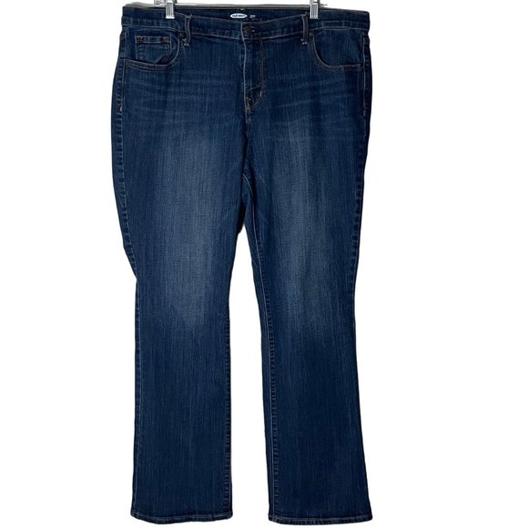 Old Navy Women's Plus Size 18 Curvy Boot Cut Denim Blue Jeans - Picture 1 of 4